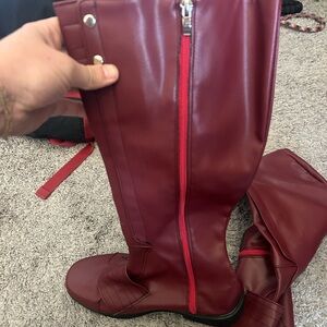 Cosplay red boots